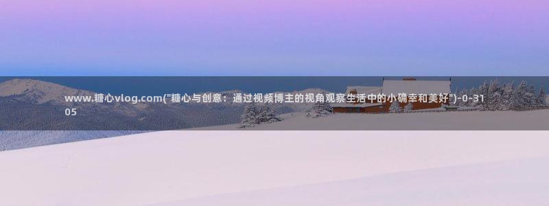 心糖vlog记录